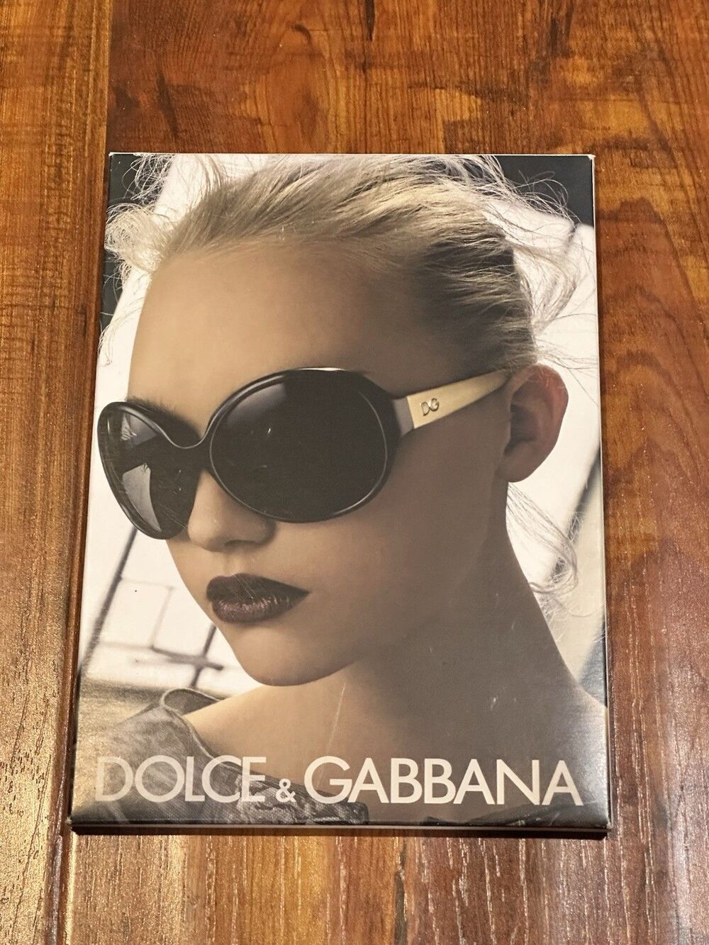 Dolce & Gabbana Eyewear Sunglasses 2008 Retail 7x5” Cardboard Counter Stand